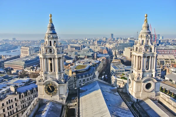 Vista do centro da cidade de Londres a partir da Catedral de São Paulo — Fotografia de Stock