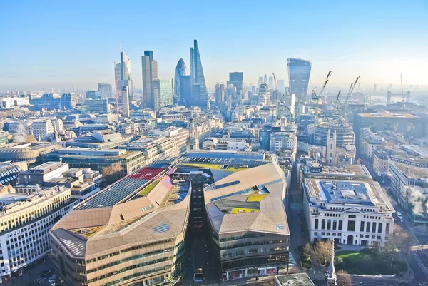 Vista do centro da cidade de Londres a partir da Catedral de São Paulo — Fotografia de Stock