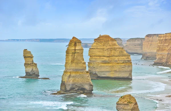 Вид на Twelve Apostles by Great Ocean Road, Австралия — стоковое фото