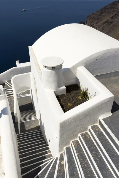 Geometric schemes at Santorini island, Greece. — Stock Photo, Image