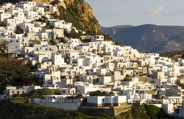 Chora (başkent) adasının Skyros, Yunanistan.