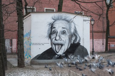 Portrait of Albert Einstein clipart