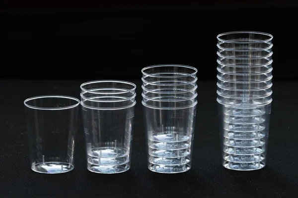 Transparent plastic cup — Stock Photo, Image