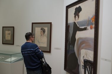 Rus Müzesi. Seyirci tarafından Leon Bakst resimlerinde