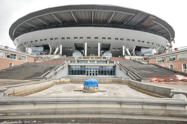 Construção de um estádio para a Copa do Mundo 2018 — Fotografia de Stock