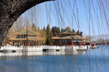 Beihai park sahne kış