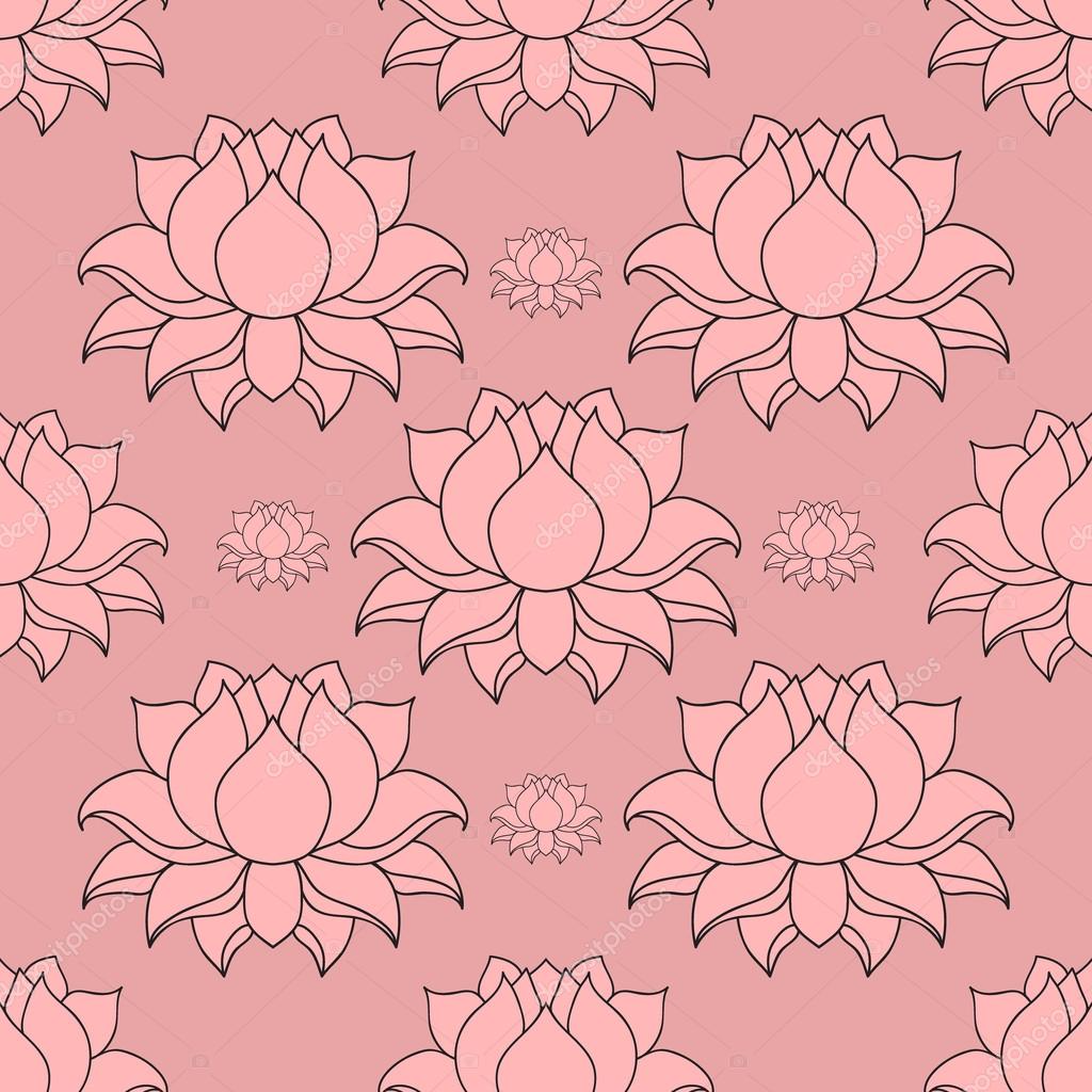 Belle Fleur De Lotus Doublée Détaillée éléments Décoratifs