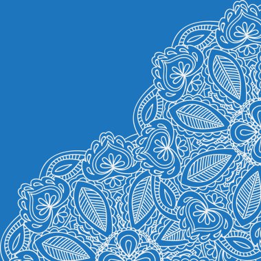 Kına Mehndi Kart Şablonu. Mehndi davetiye tasarımı, Dekorasyon davetiyeleri ve kartları için eleman, çiçek hattı sanat Paisley süs