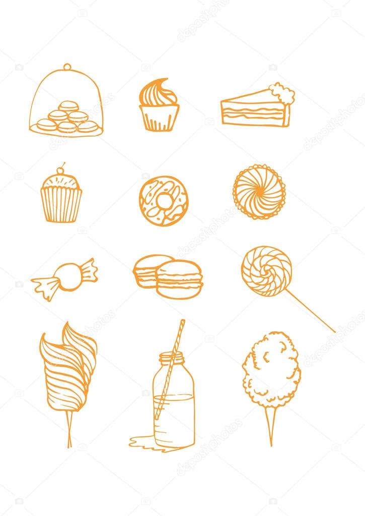 illustration of sweets vector