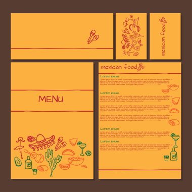 Meksika yemeği, cinco de mayo öğeleri menüsü