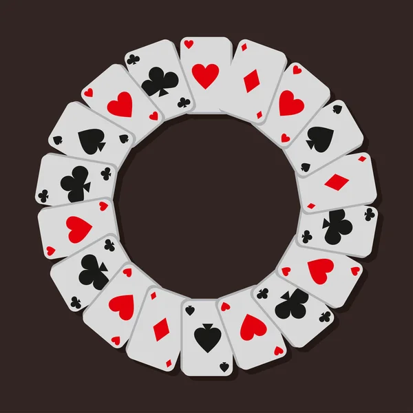 Casino düz kartları arka plan