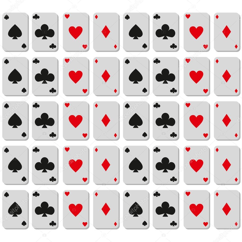 casino flat cards background