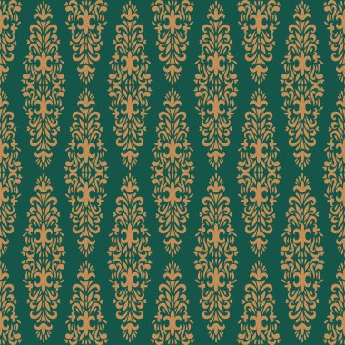 Vintage süslü klasik çiçek süsleme 