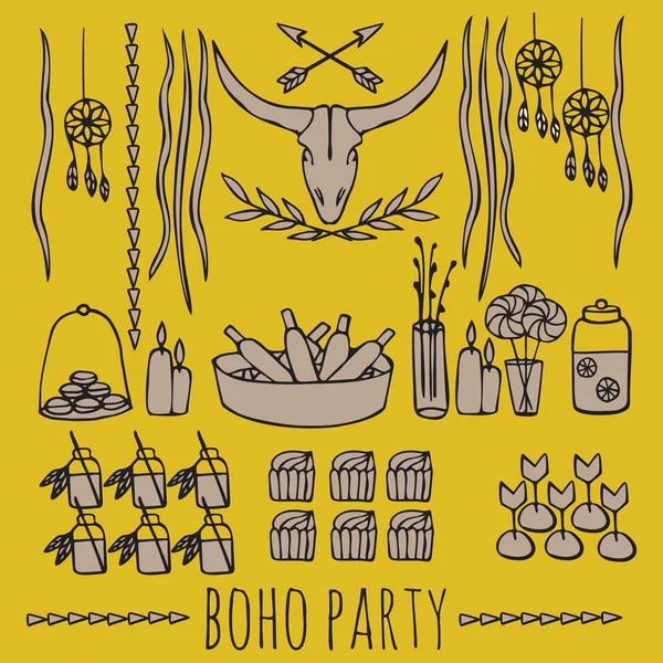 tribal party ideas in boho style