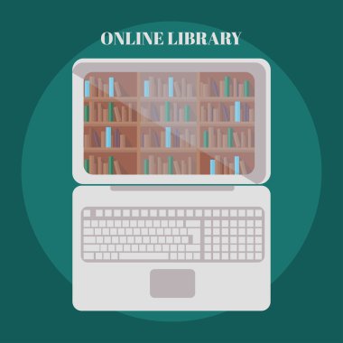 Kütüphane kitap raf arka plan