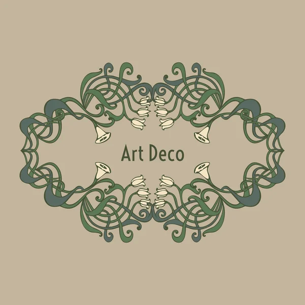 Art nouveau, art deco, modern, vintage elements — Stock Vector