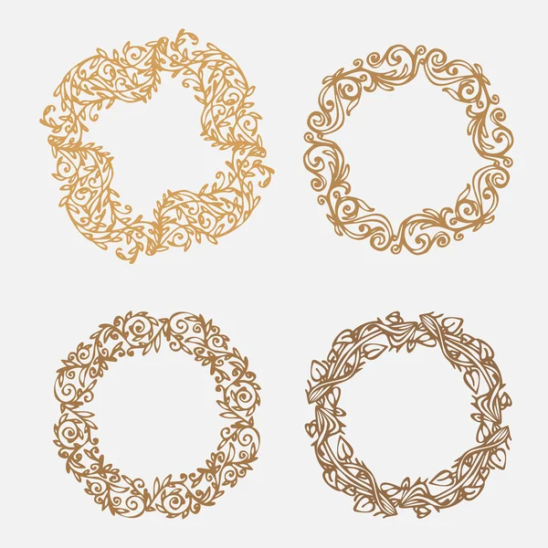 Elle çizilmiş şekil. Defne, şube ve çelenk Vintage dekoratif güzel küme. Defne yaprakları ile Yunan antik çelenk doodle