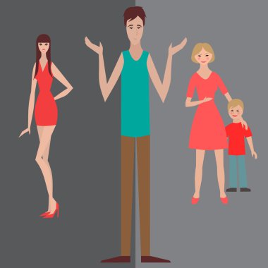 Öncebunu modeli kız ve ailesi ile bebek arasında seçme.