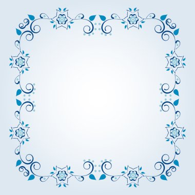 çerçeve çiçek öğeleri