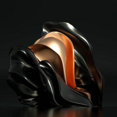 Küpler ve toplarla modern minimalizm fütüristik arka plan. 3d illüstrasyon, 3d canlandırma