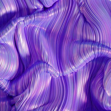 Çizgili gösterişli kumaş. 3d illüstrasyon, 3d canlandırma.