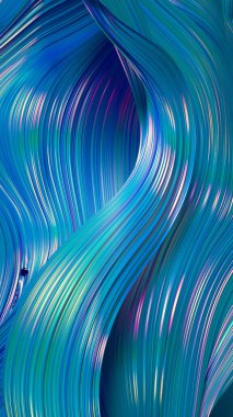 Çizgili gösterişli kumaş. 3d illüstrasyon, 3d canlandırma.