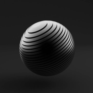 Soyut biçim. 3d illüstrasyon, 3d canlandırma.