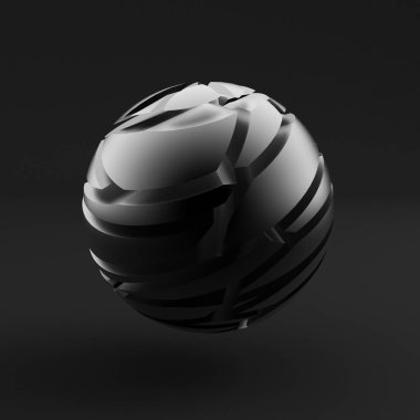 Soyut biçim. 3d illüstrasyon, 3d canlandırma.