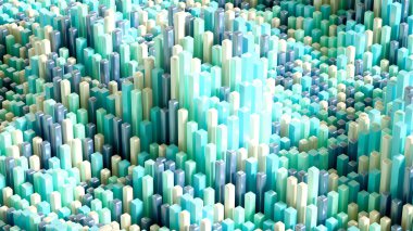 Tekno yüksek teknoloji geçmişi, geometri, küp, soyutlama. 3d illüstrasyon, 3d canlandırma.