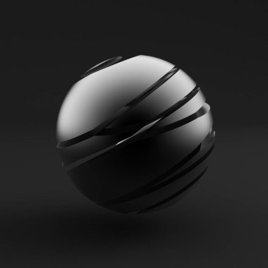 Soyut biçim. 3d illüstrasyon, 3d canlandırma.