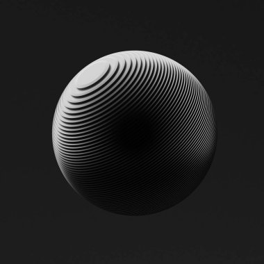 Soyut biçim. 3d illüstrasyon, 3d canlandırma.