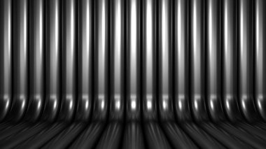 Lüks, zarif stüdyo kaidesi. 3d illüstrasyon, 3d canlandırma.