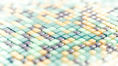 Tekno yüksek teknoloji geçmişi, geometri, küp, soyutlama. 3d illüstrasyon, 3d canlandırma.