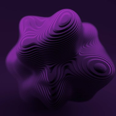 Soyut siyah mor arka plan. 3d illüstrasyon, 3d canlandırma.