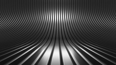 Lüks, zarif stüdyo kaidesi. 3d illüstrasyon, 3d canlandırma.