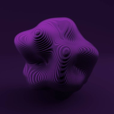 Soyut siyah mor arka plan. 3d illüstrasyon, 3d canlandırma.