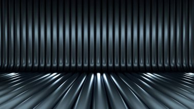 Lüks, zarif stüdyo kaidesi. 3d illüstrasyon, 3d canlandırma.