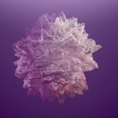 Güzel renkli duman. 3d illüstrasyon, 3d canlandırma.