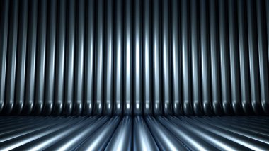 Lüks, zarif stüdyo kaidesi. 3d illüstrasyon, 3d canlandırma.