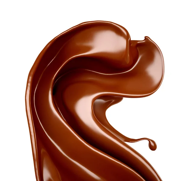 Розщеплення Шоколаду Ілюстрація Рендеринг — стокове фото