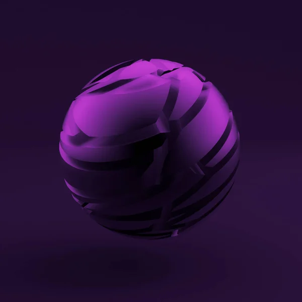 摘要黑色紫色背景 3D说明 3D渲染 — 图库照片