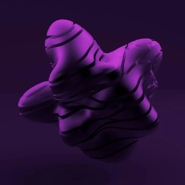 抽象黒紫色の背景 3Dイラスト 3Dレンダリング — ストック写真