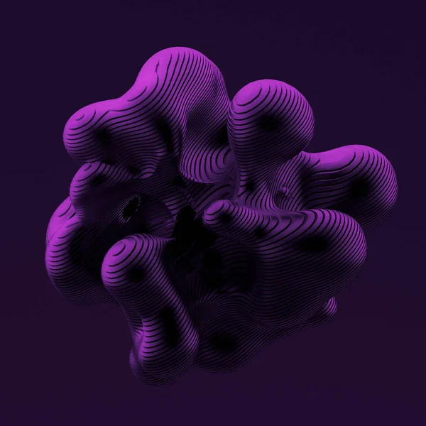 摘要黑色紫色背景 3D说明 3D渲染 — 图库照片