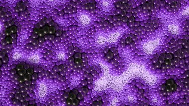 Toplarla, bilimle, molekülle, atomla güzel bir arka plan. 3d illüstrasyon, 3d canlandırma.