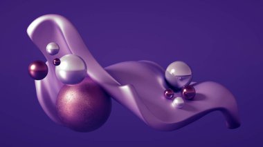 Güzel soyutlama arka plan minimalizmi. 3d illüstrasyon, 3d canlandırma.