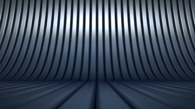 Lüks, zarif stüdyo kaidesi. 3d illüstrasyon, 3d canlandırma.