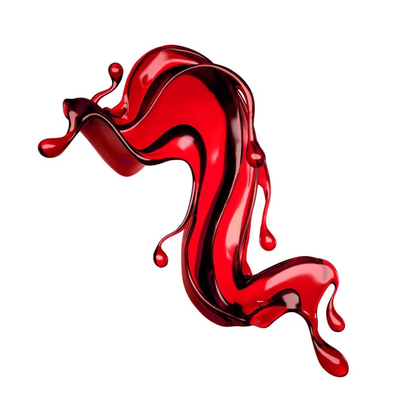 Spritzer Wein Illustration Rendering — Stockfoto