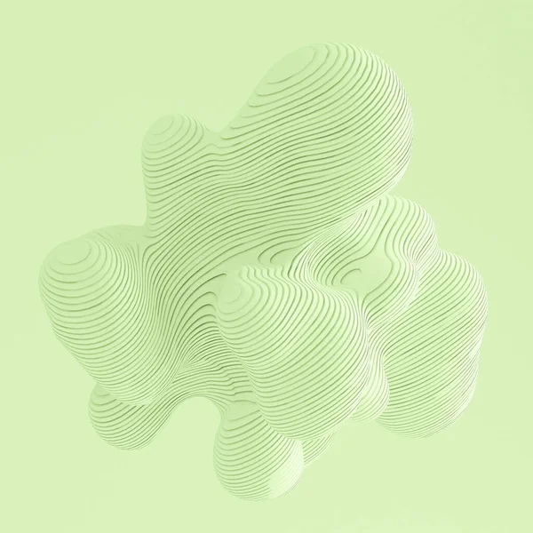 緑の光の抽象的な背景 3Dイラスト 3Dレンダリング ストックフォト