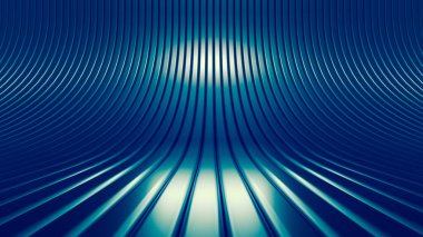 Lüks, zarif stüdyo kaidesi. 3d illüstrasyon, 3d canlandırma.