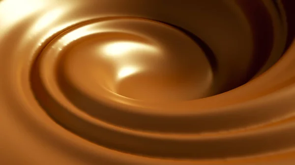 Spiral Splash Caramel Illustration Rendering — Stock Photo, Image